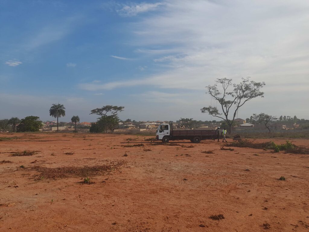 Construction begins on the new Training Center at the Bissau campus.